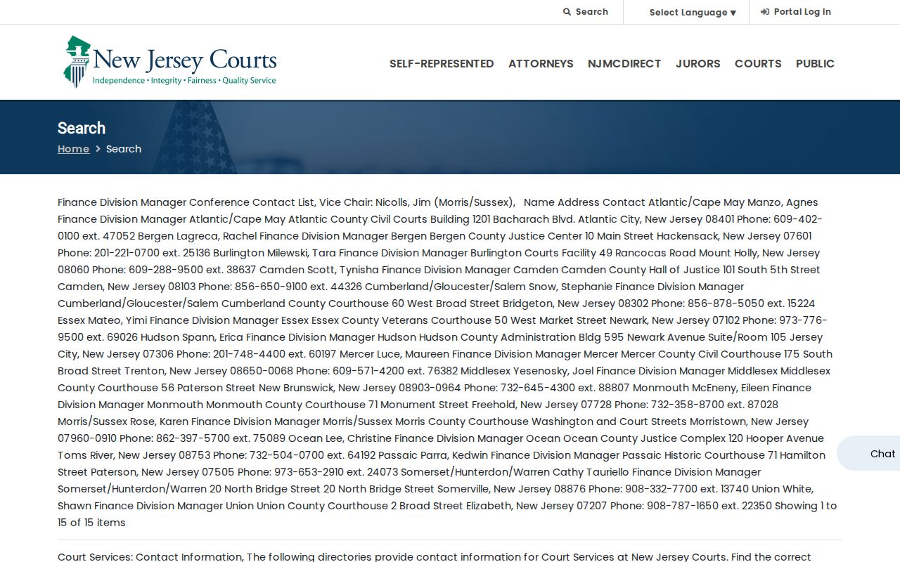 Old Bridge residents directory New Jersey Courts Find a Case options